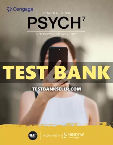 Test Bank for PSYCH 7 7th Edition Rathus